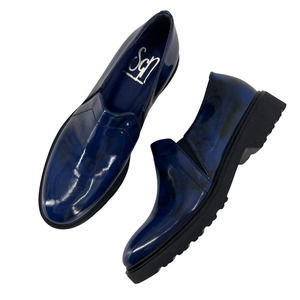 SGN Giancarlo Paoli Italy Loafers Patent Leather Blue Women's Sz 36 / 6 NIB $300